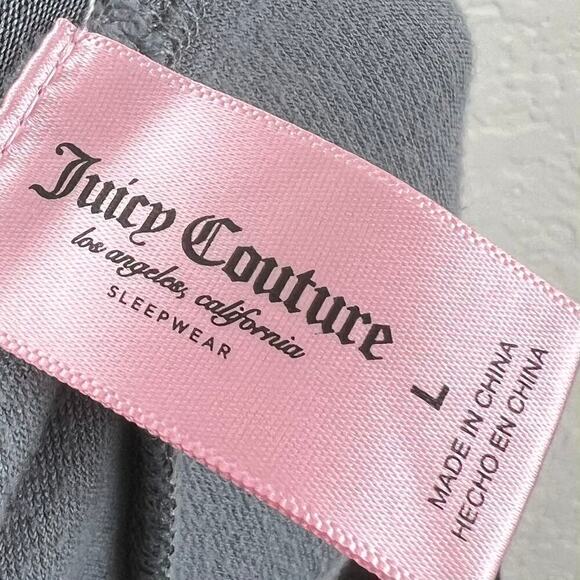 Juicy Couture OG Bling Jewel Rhinestone Velvet Pull On Joggers Large Retro Y2K - Picture 8 of 8